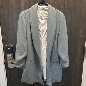 Fashion Nova Teal Blazer